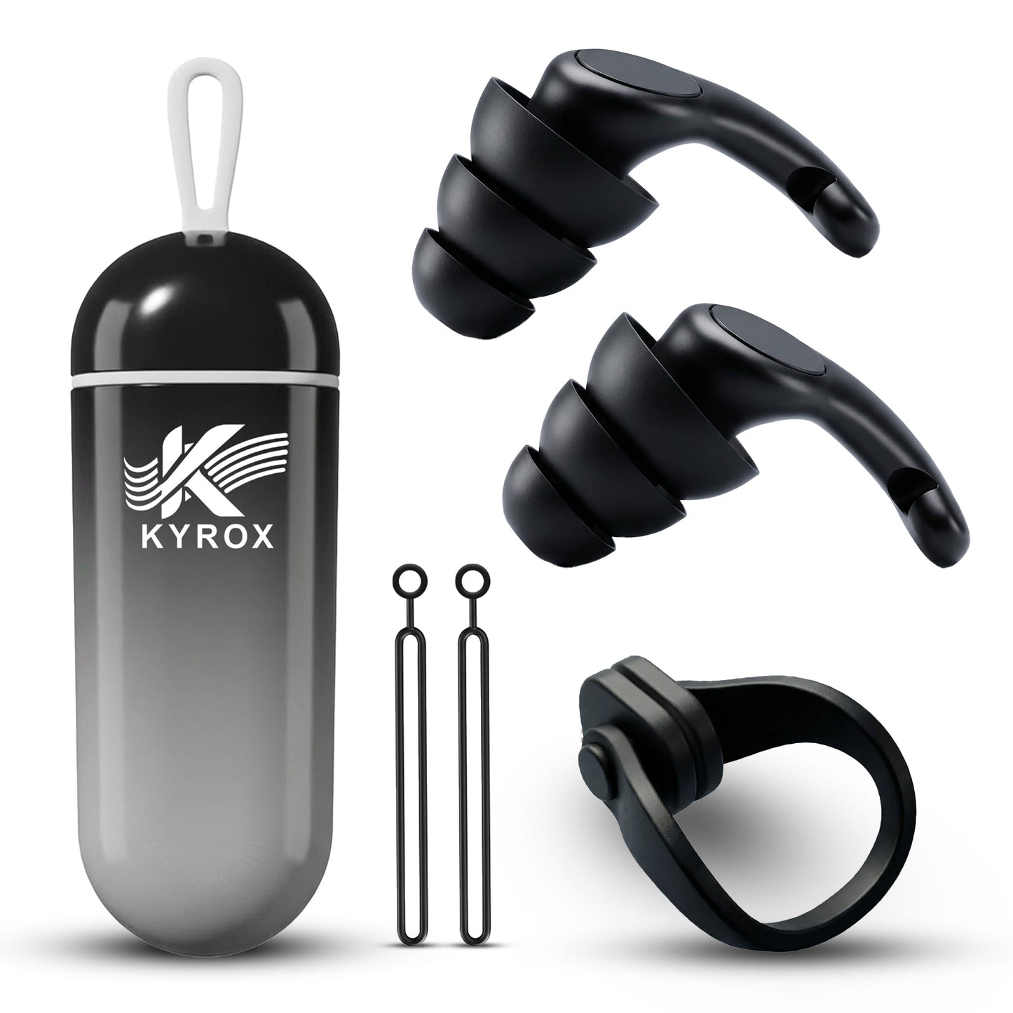 Kyrox Nose clip & Earplug set black