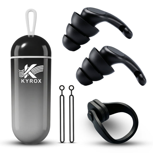 Kyrox Nose clip & Earplug set black